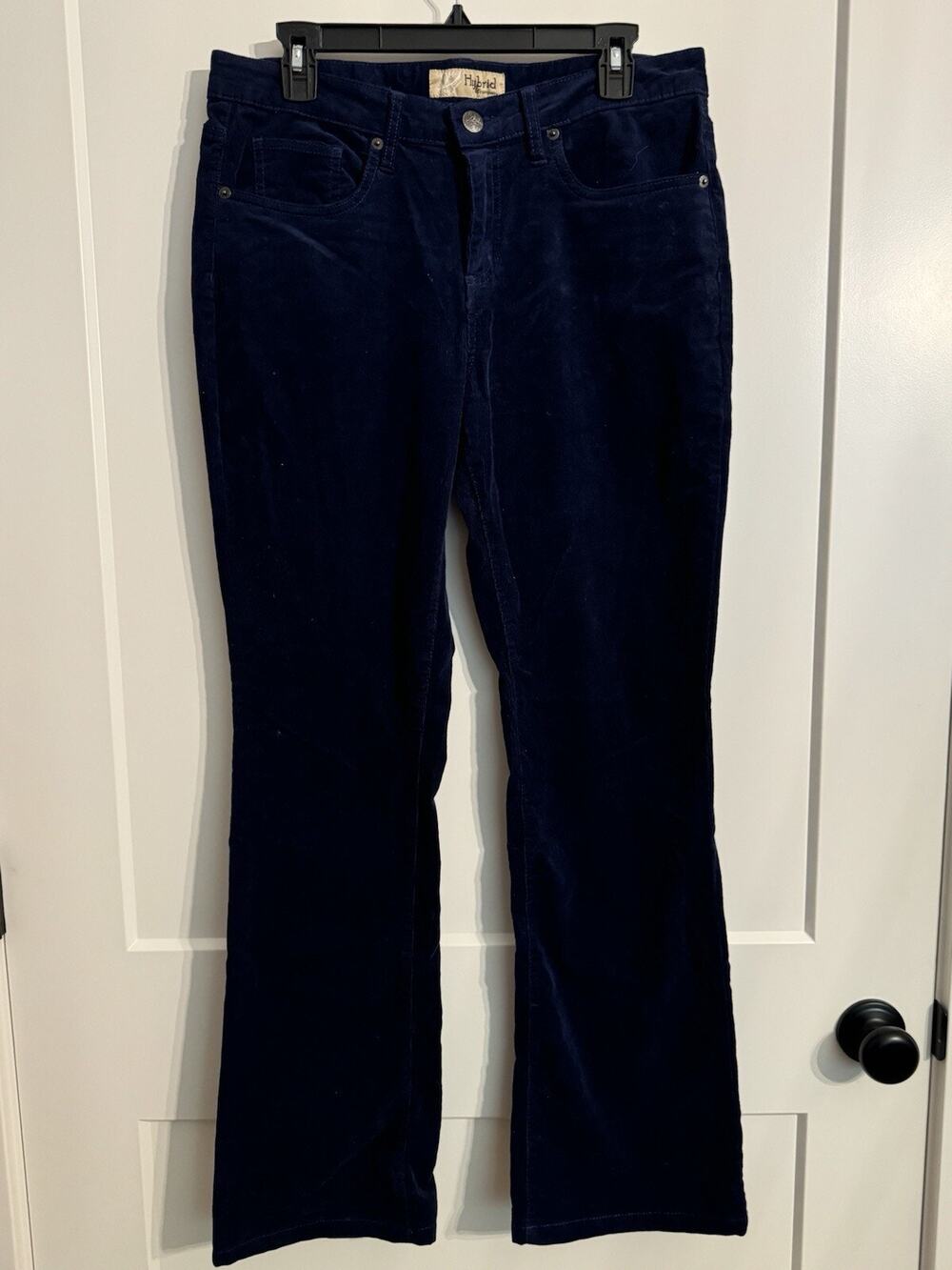 Hybrid & Company Women's Size 11 Navy Corduroy Pants Straight Leg NWOT